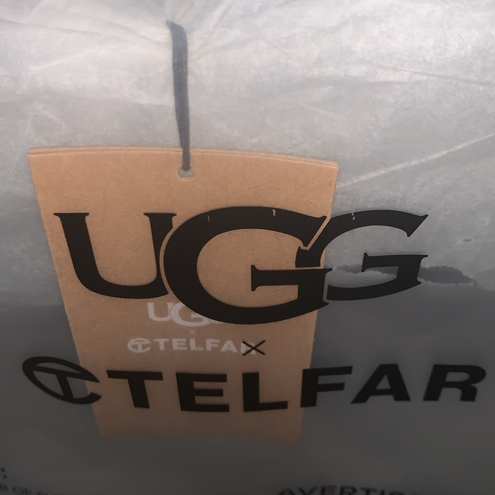 Brand New UGG x TELFAR Large Fleece Shopper - Heather Grey (NWT) - Picture 8 of 10